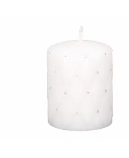 Dekoratívne sviečky Dekoratívna sviečka Florencia biela, 10 cm