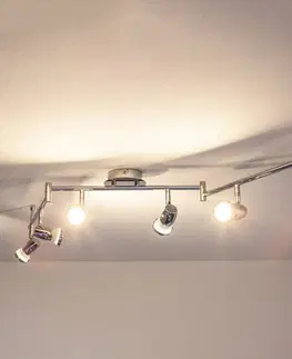 Bodové svetlá Lindby 6-plameň chrómové stropné LED svietidlo Arminius