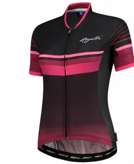 Cyklistické dresy extraľahké dámsky cyklodres Rogelli IMPRESS s krátkym rukávom, vínovo-ružový 010.161