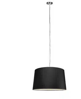 Zavesne lampy Moderné závesné svietidlo oceľové s tienidlom 45 cm čierne - Cappo 1