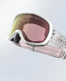 okuliare Lyžiarske a snowboardové okuliare G 500 S1 do škaredého počasia biele