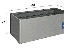 Truhlíky Biohort Zvýšený truhlík na zeleninu 2 x 1 (sivý kremeň metalíza) 2 x 1 (2 krabice)
