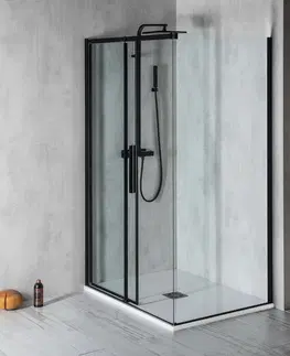 Sprchové dvere POLYSAN - ALTIS BLACK obdĺžniková sprchová zástena 1300x900 L/P varianta AL4012BAL6012B