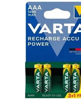 Predlžovacie káble VARTA Varta 5703301494 - 3+1 ks Nabíjacie batérie ACCU AAA Ni-MH/1000mAh/1,2V 