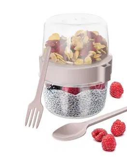 Skladovanie potravín Pohár na jogurt s viečkom 400 ml