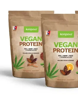 Vegánske proteíny Vegan Protein - Kompava 525 g Holland Cocoa & Orange