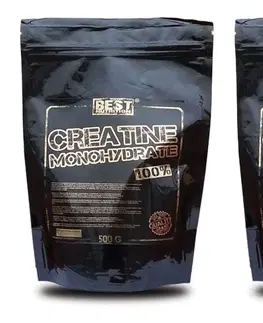 Kreatín monohydrát 1+1 Zadarmo: Creatine Monohydrate od Best Nutrition 0,5 kg + 0,5 kg