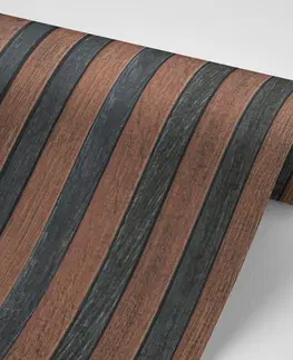 Tapety s imitáciou dreva Tapeta s motívom tmavého dreva