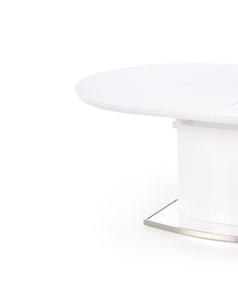 Jedálenské stoly HALMAR Federico rozkladací jedálenský stôl biely lesk