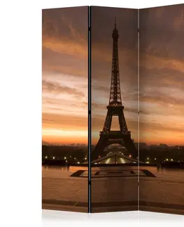 Paravány Paraván Evening Colours of Paris Dekorhome 135x172 cm (3-dielny)