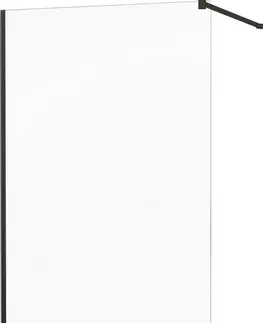 Sprchové dvere MEXEN/S - KIOTO Sprchová zástena WALK-IN 60x200 cm 8 mm, čierna, transparent 800-060-101-70-00