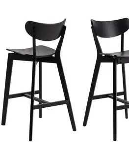 Barové stoličky Barová Stolička Roxby Čierna Dyha