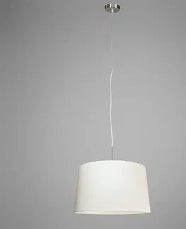 Zavesne lampy Moderné závesné svietidlo oceľové s tienidlom 45cm biele - Combi 1