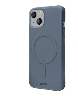 Puzdrá na mobilné telefóny Zadný kryt SBS Smooth Mag s MagSafe pre iPhone 14 Plus, modrá TEMAGCOVRUBIP1467B