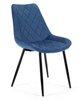 Jedálenské stoličky Glamour kreslo HANNA, modré