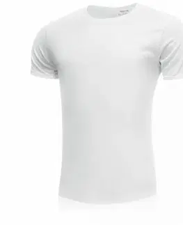 Tričká Pánske bavlnené tričko Lasting BOLEK-0101 biele L