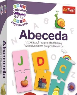 Hračky spoločenské hry pre deti TREFL - Malý objaviteľ: Abeceda / Nová verzia
