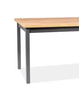 Jedálenské stoly BONO jedálenský stôl 120x68 cm, dub Lancelot / antracit