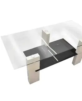 Konferenčné stolíky s úložným priestorom Konferenčný stôl Emilly white tl-14c31