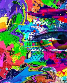 Samolepiace tapety Samolepiaca tapeta ľudské oko v pop-art štýle