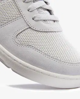 pánske tenisky Pánska obuv Walk Protect zo sieťoviny na mestskú chôdzu sivá