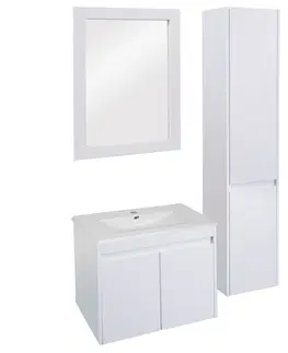 Kúpeľňa Kúpeľňová zostava L86 s umývadlom Biela