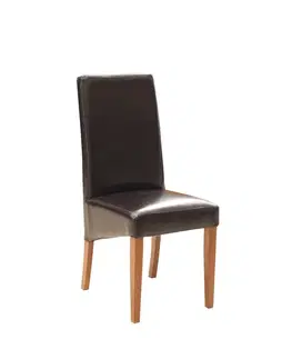Jedálenské stoličky PYKA Tomi jedálenská stolička drevo D3 / tmavohnedá (G300)