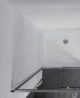 Vane MEXEN/S - Apia sprchovací kút posuvný 90x100, sklo transparent, chrom + vanička 840-090-100-01-00-4010