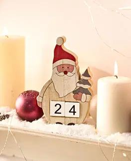 Vianočné dekorácie Adventný kalendár "Santa Claus"