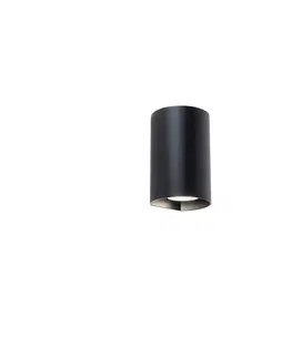 Nastenne lampy Inteligentné okrúhle nástenné svietidlo čierne vrátane Wifi GU10 - Sabbir