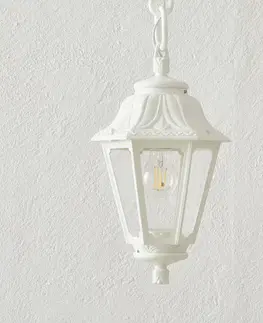 Vonkajšie závesné svietidlá Fumagalli LED závesné svietidlo Sichem Anna 6W biela