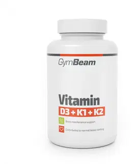 Vitamín D GymBeam Vitamín D3+K1+K2 60 kaps. bez príchute