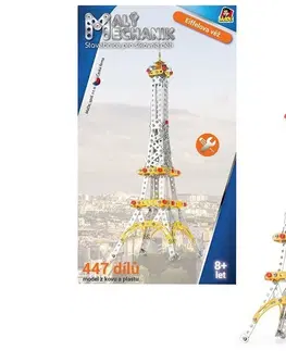 Hračky stavebnice MADE - Malý Mechanik Veža Eiffelova, 447 dielikov