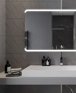 Kúpeľňa MEXEN - Nida zrkadlo s osvetlením 140 x 80 cm, LED 600 9806-140-080-611-00