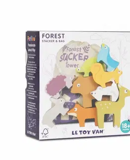 Drevené hračky Le Toy Van Petilou Skladacia veža zvieratká