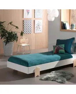 Klasické detské postele Posteľ Pre Deti A Mládež Modulo Biela