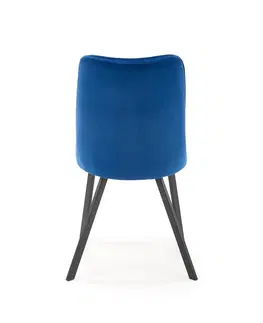 Jedálenské stoličky HALMAR K450 jedálenská stolička granátová / čierna