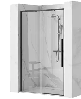 Sprchovacie dvere; priečky Sprchové dvere Solar 130x195 black Rea K6358