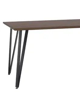 Jedálenské stoly KONDELA Friado jedálenský stôl dub / čierna
