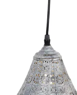 Zavesne lampy Orientálna závesná lampa šedá - Billa Dia