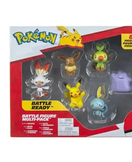 Drevené hračky Súprava figúrok Pokémon, 6 ks
