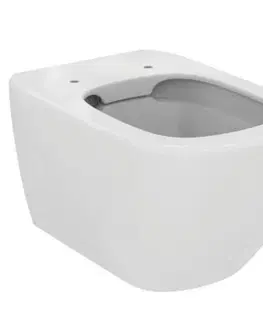 Záchody DEANTE Podstavný rám, pre závesné WC misy + SLIM tlačidlo černé + WC Ideal Standard Tesi se sedlem RIMLESS CST_WC01 N51P TE2