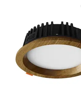 Svietidlá APLED APLED - LED Podhľadové RONDO WOODLINE LED/6W/230V 4000K pr. 15 cm dub masív 