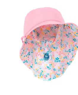 surf Detský klobúk s UV ochranou ružový s potlačou