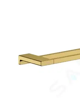 Držadlá k vani HANSGROHE - AddStoris Držiak uterákov dvojitý, dĺžka 650 mm, leštený vzhľad zlata 41743990
