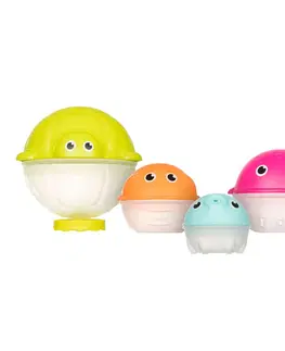 Hračky do vody CANPOL BABIES - Sada kreatívnych hračiek do vody s dažďovou sprchou Oceán