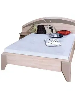 Dvojlôžkové postele Posteľ  denver dl2-1 dub  conoma/cappucino