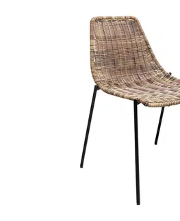 Stoličky Tansania jedálenská stolička hnedá