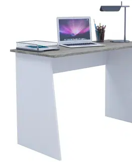 Písacie stoly Písací Stôl Masola Maxi 110cm Biela/dub