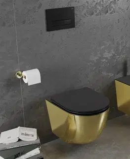Kúpeľňa MEXEN - Lena bidet, čierna/zlatá - 352248076 35224876